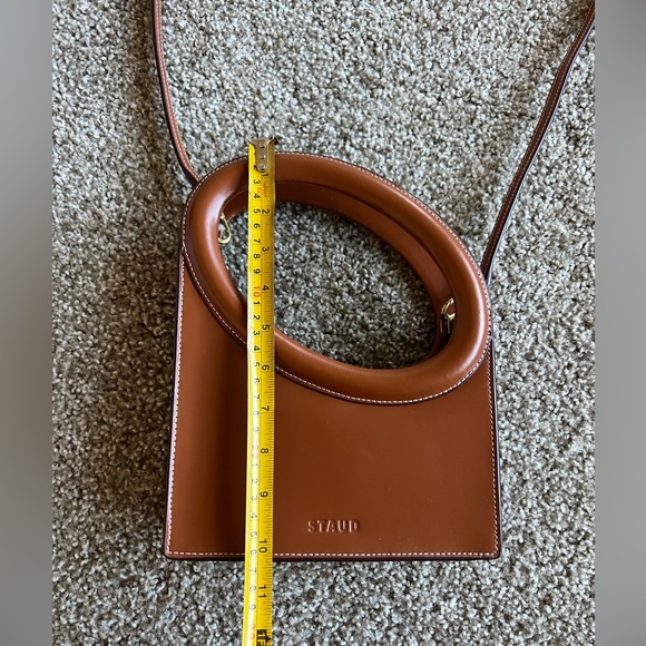 !sold! STAUD Limone Cutout Leather Top-Handle Bag - Picture 5 of 8